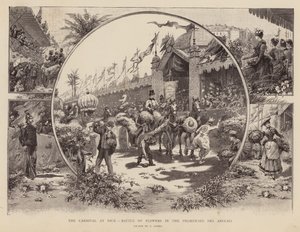 The carnival at Nice, Battle of Flowers in the Promenade des Anglais by Pierra Comba