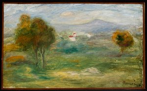 Landscape with Houses in Cagnes-sur-Mer by Pierre-Auguste Renoir