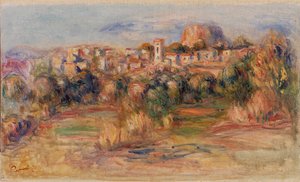 Landscape, La Gaude by Pierre-Auguste Renoir
