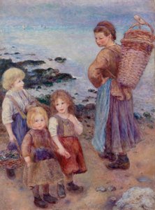 Mussel-Fishers at Berneval by Pierre-Auguste Renoir