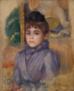 Portrait of a Young Woman by Pierre-Auguste Renoir