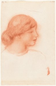 Profile of a Young Woman by Pierre-Auguste Renoir