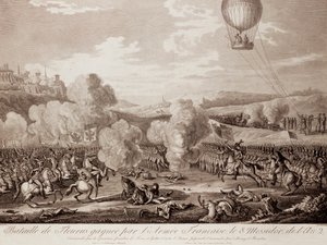 Battle of Fleurus by Pierre Adrien (after) Le Beau