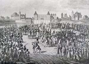 Triumphant Entry of the French into Warsaw, 28th November 1806 by Pierre Adrien Le Beau