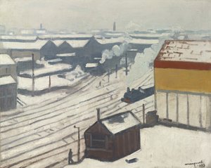 Gare Montparnasse in the Snow by Albert Marquet