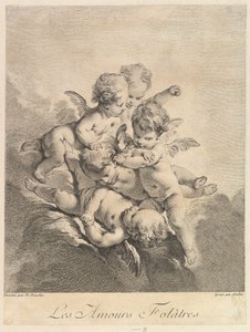 Children Playing by Pierre Alexandre Aveline