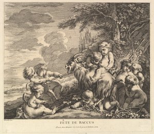 The Feast of Bacchus by Pierre Alexandre Aveline