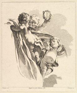 Three Cupids, from Fourth Book of Groups of Children by Pierre Alexandre Aveline