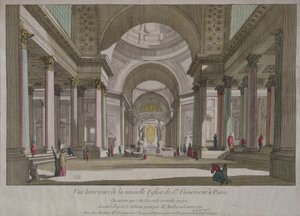 View of the Interior of the Pantheon in Paris