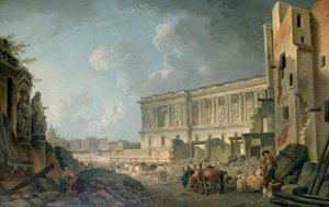 View of the Louvre, c1743-1807