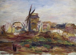 A Windmill by Pierre Auguste Renoir