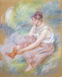 After the Bath by Pierre Auguste Renoir