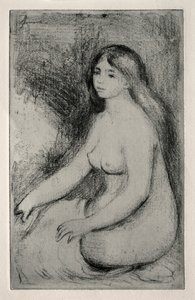 Seated Bather by Pierre Auguste Renoir