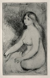 Seated Bather by Pierre Auguste Renoir