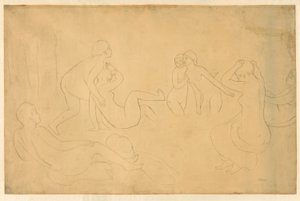 Bathers in a Forest by Pierre Auguste Renoir