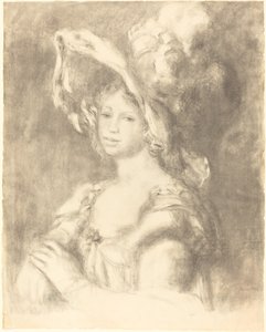 Bust of a Young Woman by Pierre Auguste Renoir