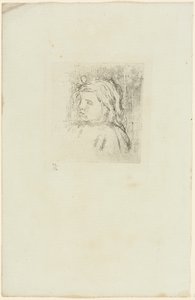 Claude Renoir Turned Three-Quarters to the Left by Pierre Auguste Renoir