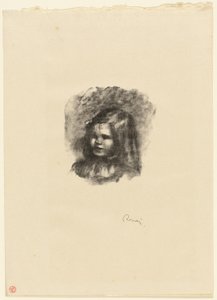 Claude Renoir, Turned to the Left by Pierre Auguste Renoir