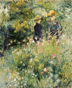 Conversation in a Rose Garden by Pierre Auguste Renoir