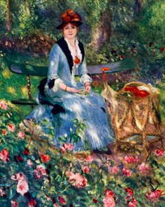 Dans Les Roses by Pierre Auguste Renoir