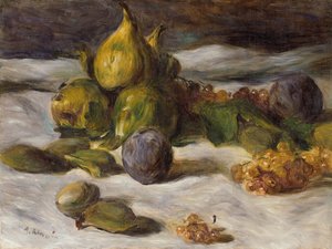Fruit Still Life (Figs and Currants) by Pierre Auguste Renoir