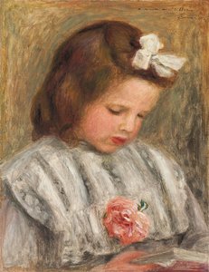 Head of a Girl by Pierre Auguste Renoir