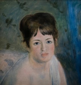 Head of a Woman by Pierre Auguste Renoir