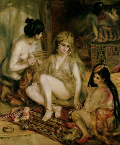 Interior of a Harem in Montmartre, Parisian Women Dressed as Algerians