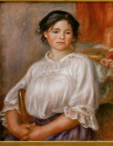 Seated Young Girl by Pierre Auguste Renoir