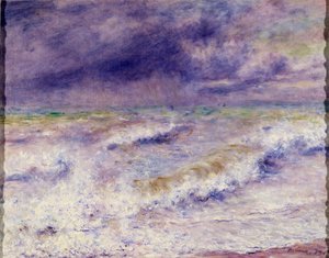 The Wave, Painting by Pierre Auguste Renoir by Pierre Auguste Renoir