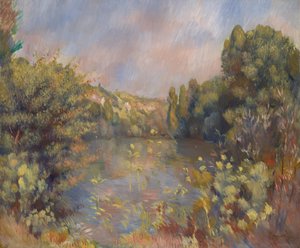 Lakeside Landscape by Pierre Auguste Renoir