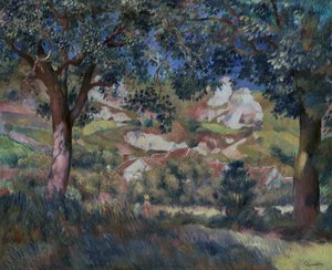 Landscape at La Roche Guyon by Pierre Auguste Renoir