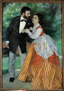 The fiances, Mr. and Mrs. Sisley by Pierre Auguste Renoir