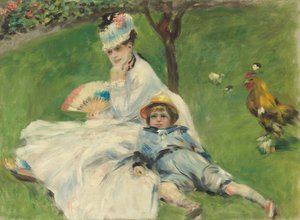 Madame Monet and Her Son by Pierre Auguste Renoir