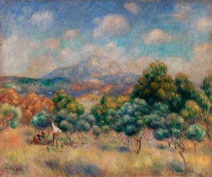 Montagne Sainte-Victoire by Pierre Auguste Renoir