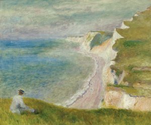 On the Cliff by Pierre Auguste Renoir
