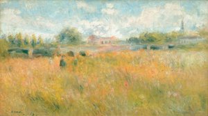 Landscape on the Banks of the Seine at Rueil by Pierre Auguste Renoir
