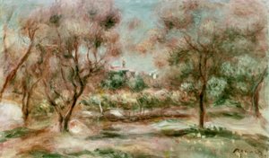 Landscape of Grasse by Pierre Auguste Renoir