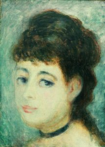 Portrait of a Young Woman. The Parisian by Pierre Auguste Renoir