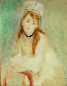 Portrait of a Young Woman. Symphony in White by Pierre Auguste Renoir