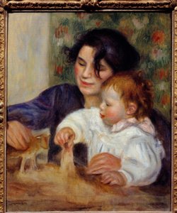 Portrait of Gabrielle and Jean by Pierre Auguste Renoir