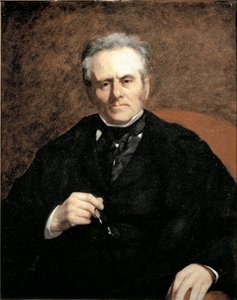 Portrait of William Sisley (1799-1871). Father of painter Alfred Sisley. Painting by Pierre Auguste Renoir by Pierre Auguste Renoir