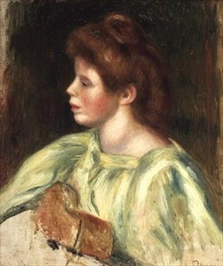 Portrait of a Woman Playing the Guitar
