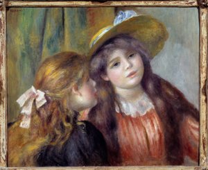 Portrait of Two Girls by Pierre Auguste Renoir