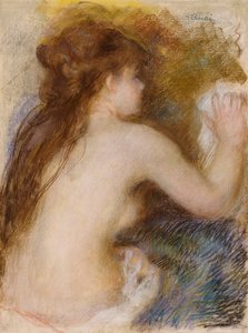 Rear View of a Nude Woman, c.1879 by Pierre Auguste Renoir