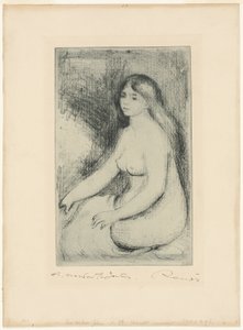 Seated Bather by Pierre Auguste Renoir
