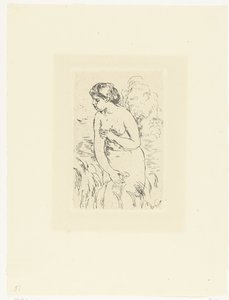 Standing Nude Woman or Bather by Pierre Auguste Renoir