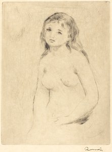 Study for a Bather, late 19th-early 20th century by Pierre Auguste Renoir