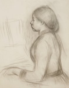 Study of a Young Girl at the Piano by Pierre Auguste Renoir