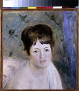Head of a Woman by Pierre Auguste Renoir
